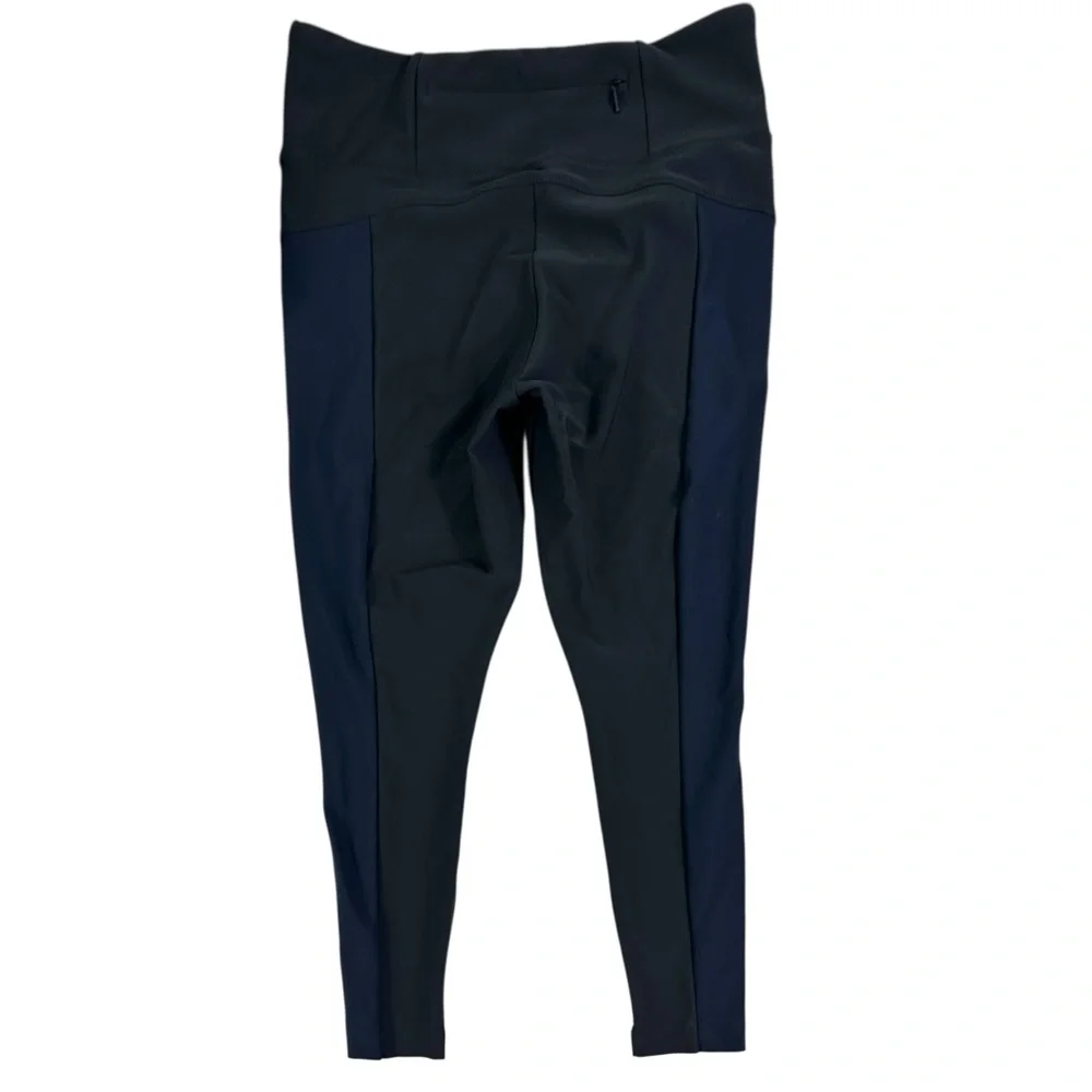 Athleta Stellar Navy Black Tight Size Medium